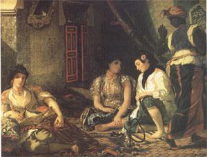 Eugene Delacroix Algerian Women in Their Appartments (mk05) Sweden oil painting art